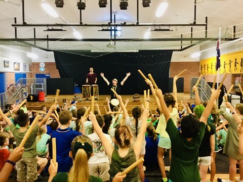 School Drumming Performance