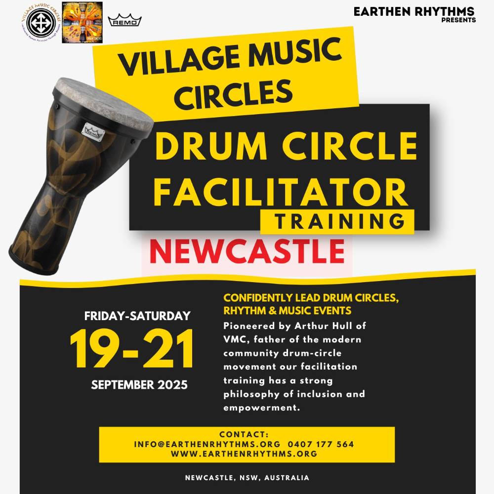 Village Music Circles - 3 Day Drum Circle Facilitation Training - Newcastle